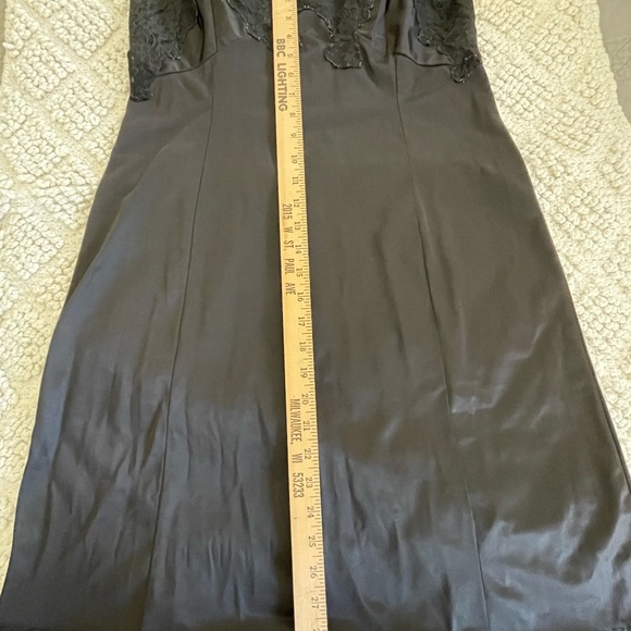 Vintage Wonder Maid Molded Magic Nylon Full Dress Lace Slip Black Size 40 - Picture 6 of 8